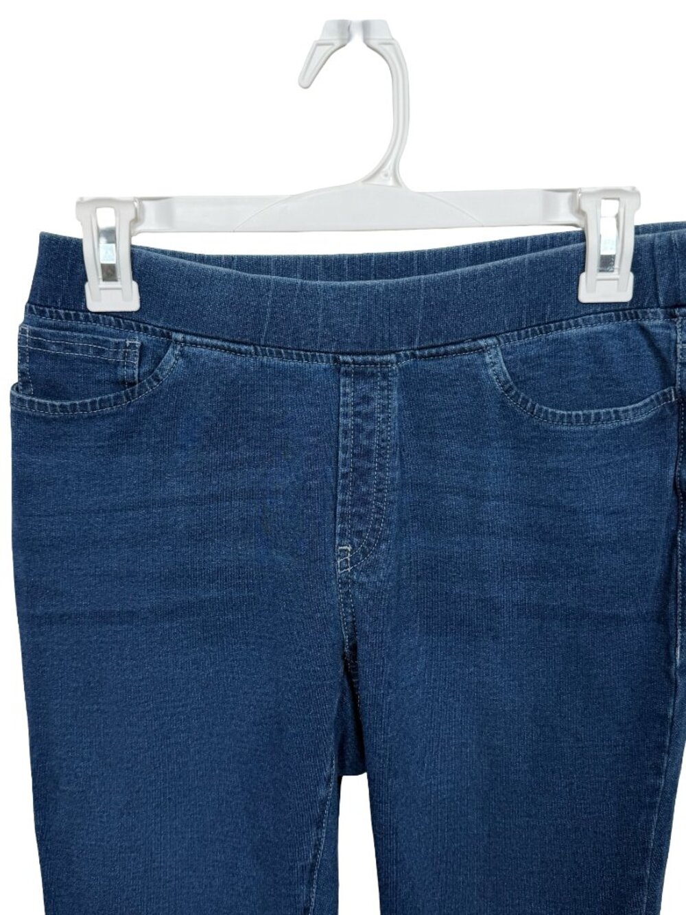 J Jill Pure Jill Pull On Denim Jeans Womens XS Blue Elastic Waist Stretch Casual - Picture 4 of 7